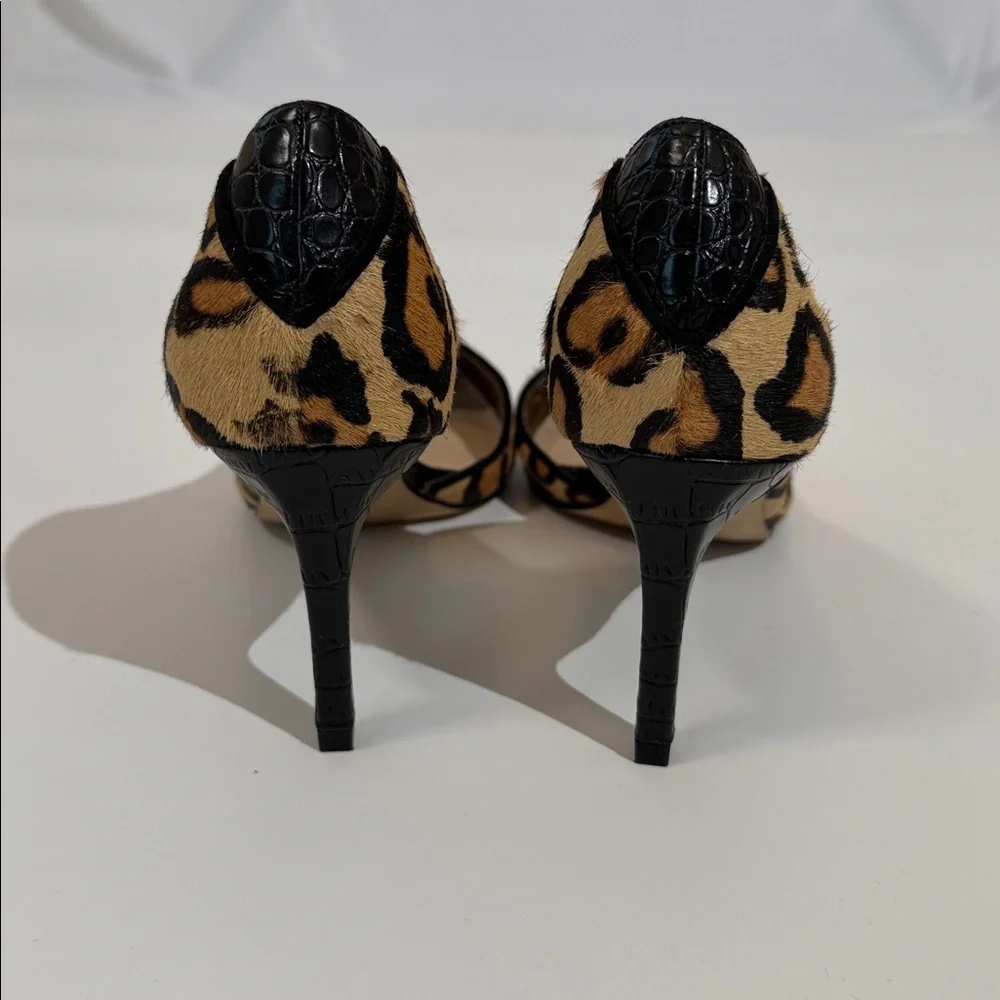 Sam Edelman Heels Size 8 Leopard Print EUC